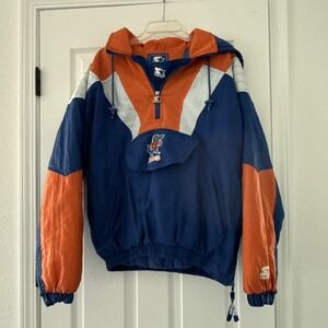 Vtg Florida Gators Starter Size Medium Pullover Jacket Front Pouch Pocket [Read]